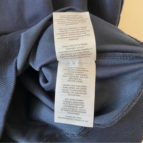 Vintage Burberry Blue Spellout Pullover Sweater Sweatshirt Top Men’s Size Large - Picture 10 of 11